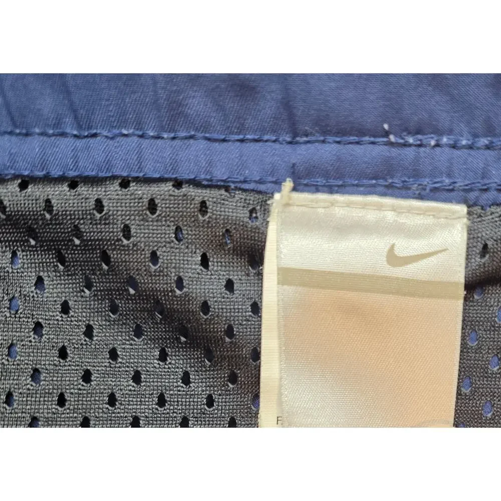Vintage Y2K 00s Nike Swim Trunks Shorts Navy Colorblock Retro Swoosh Men's (L)